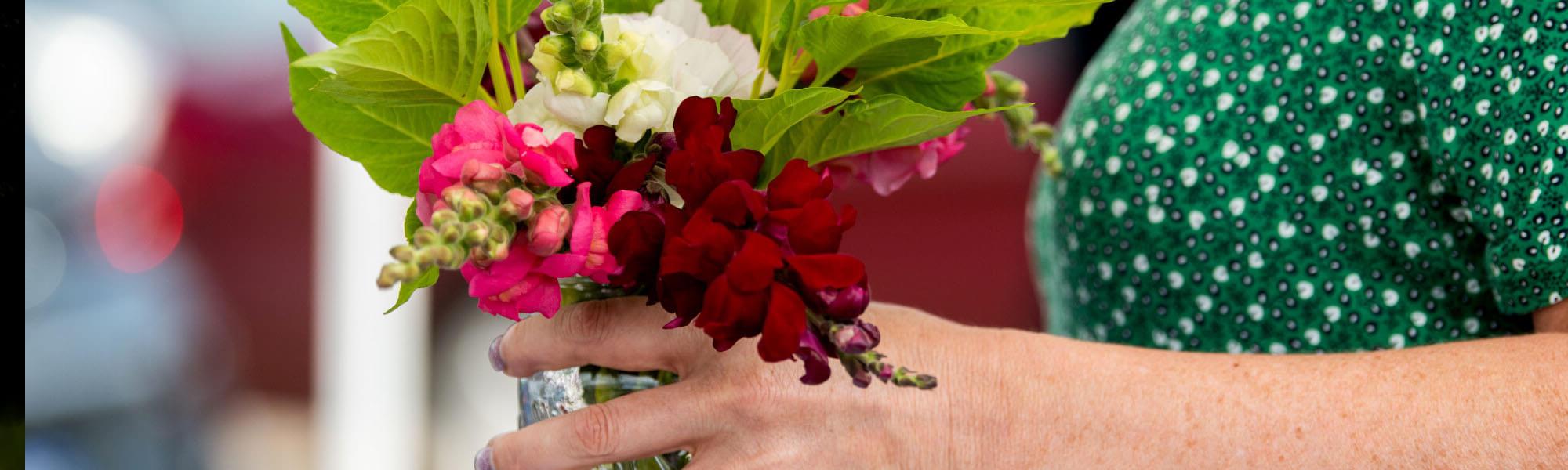 Bouquet of flowers.